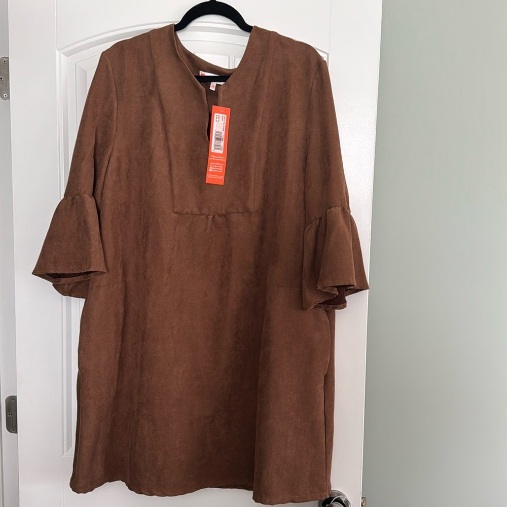 Jude Connally Suede Dress NWT